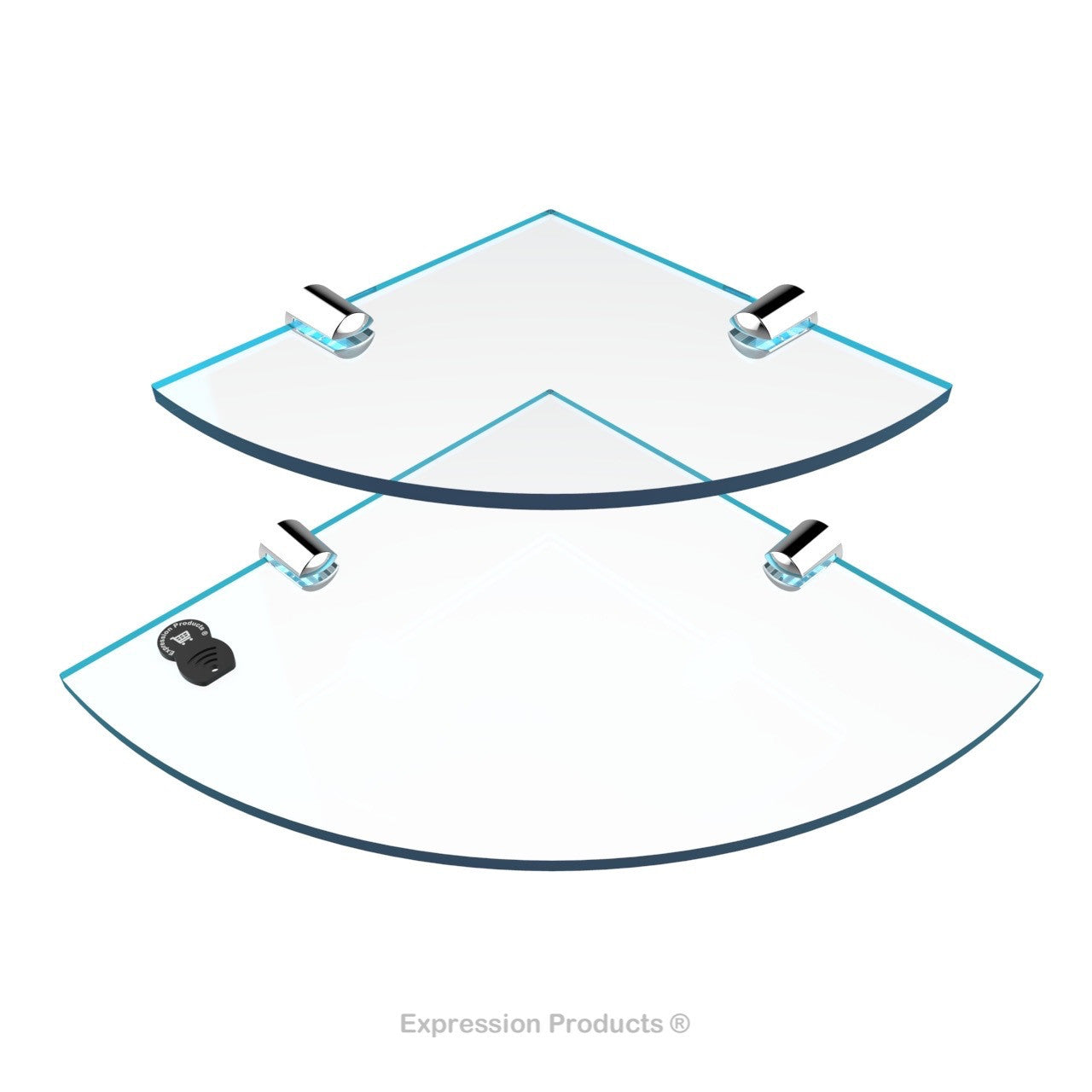 Multi Pack Corner Acrylic Shelves - Style 001 - Expression Products Ltd