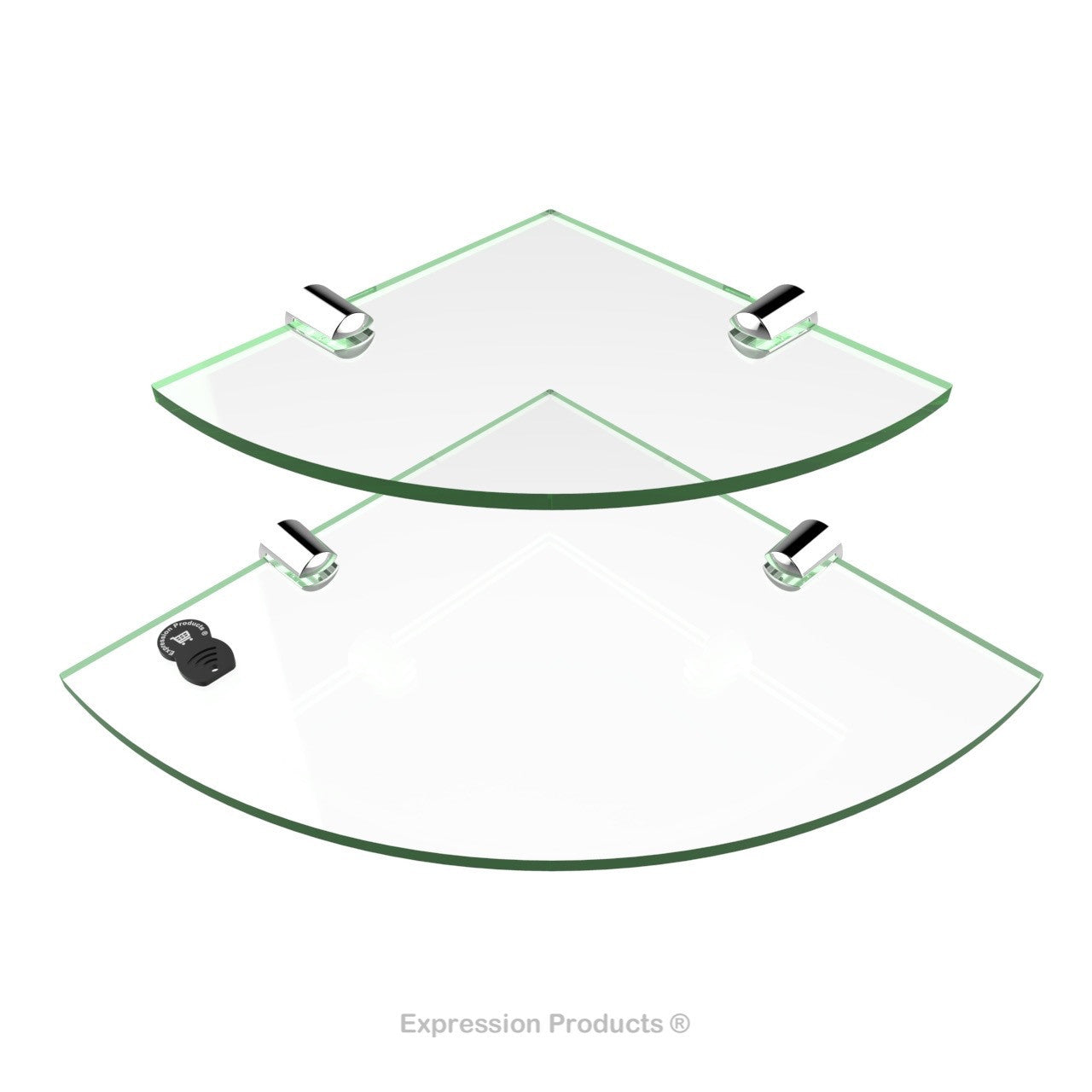 Multi Pack Corner Acrylic Shelves - Style 001 - Expression Products Ltd