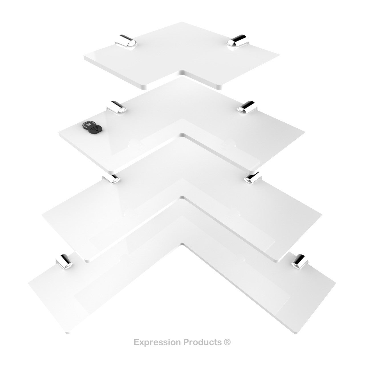 Multi Pack Corner Acrylic Shelves - Style 003 - Expression Products Ltd