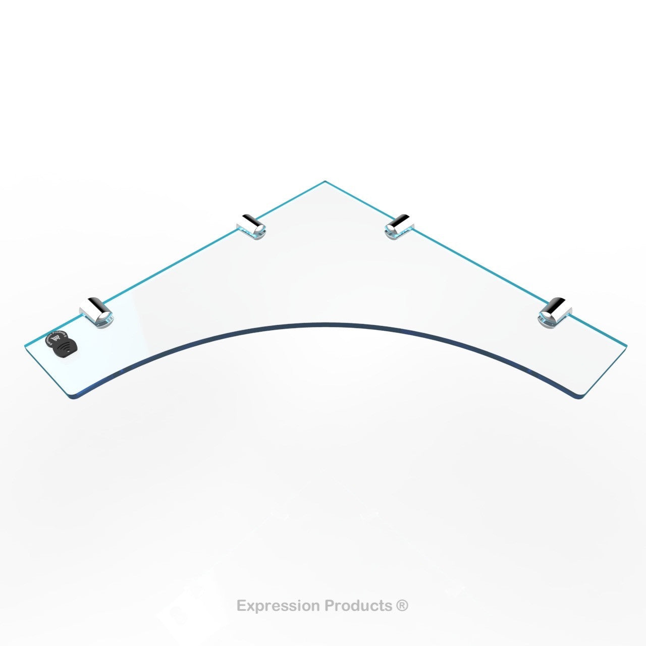 Corner Acrylic Shelf - Style 004 - Expression Products Ltd