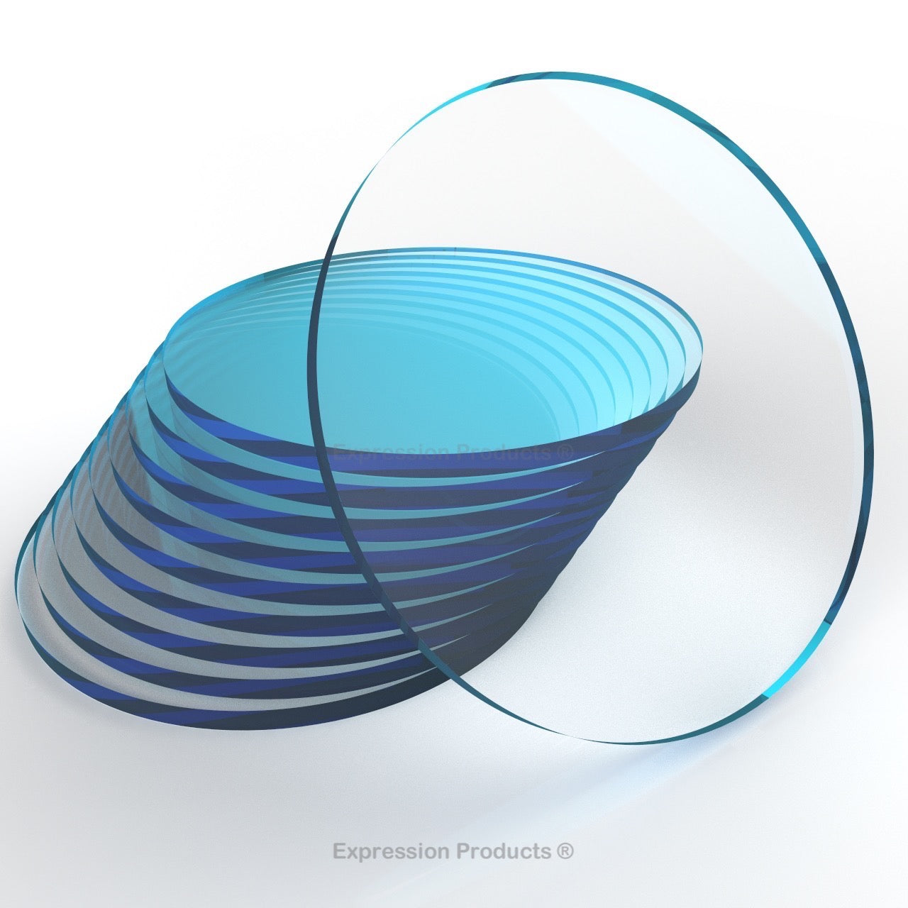 Transparent Acrylic Perspex Discs - Laser Cut Round Plastic Circles - Expression Products Ltd