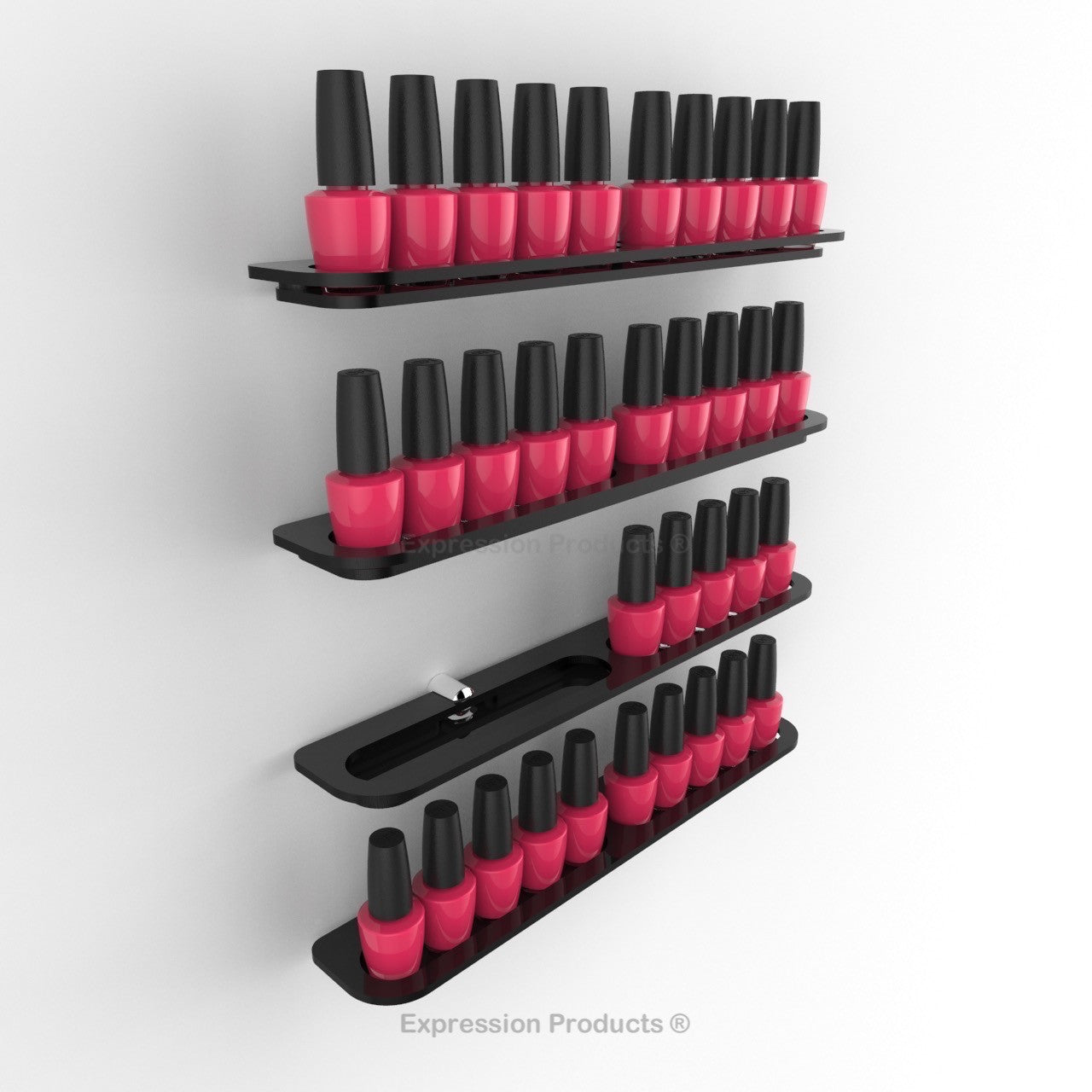 Nail Polish Holder - 10 - 40 Bottles - Expression Products Ltd