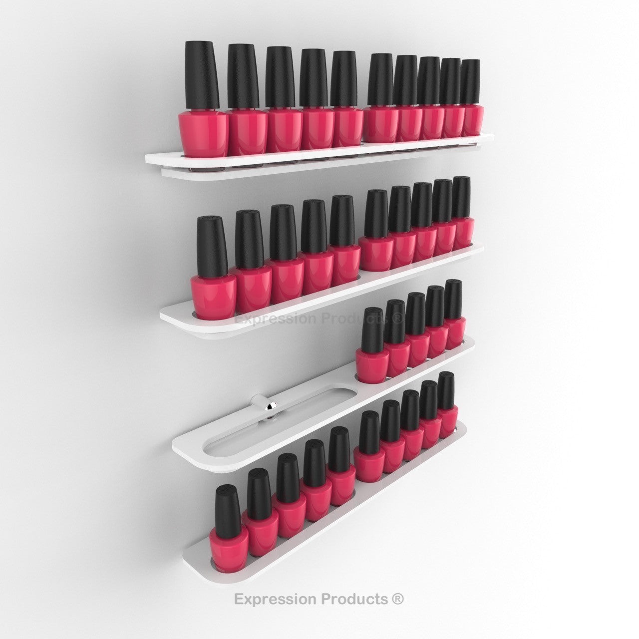 Nail Polish Holder - 10 - 40 Bottles - Expression Products Ltd