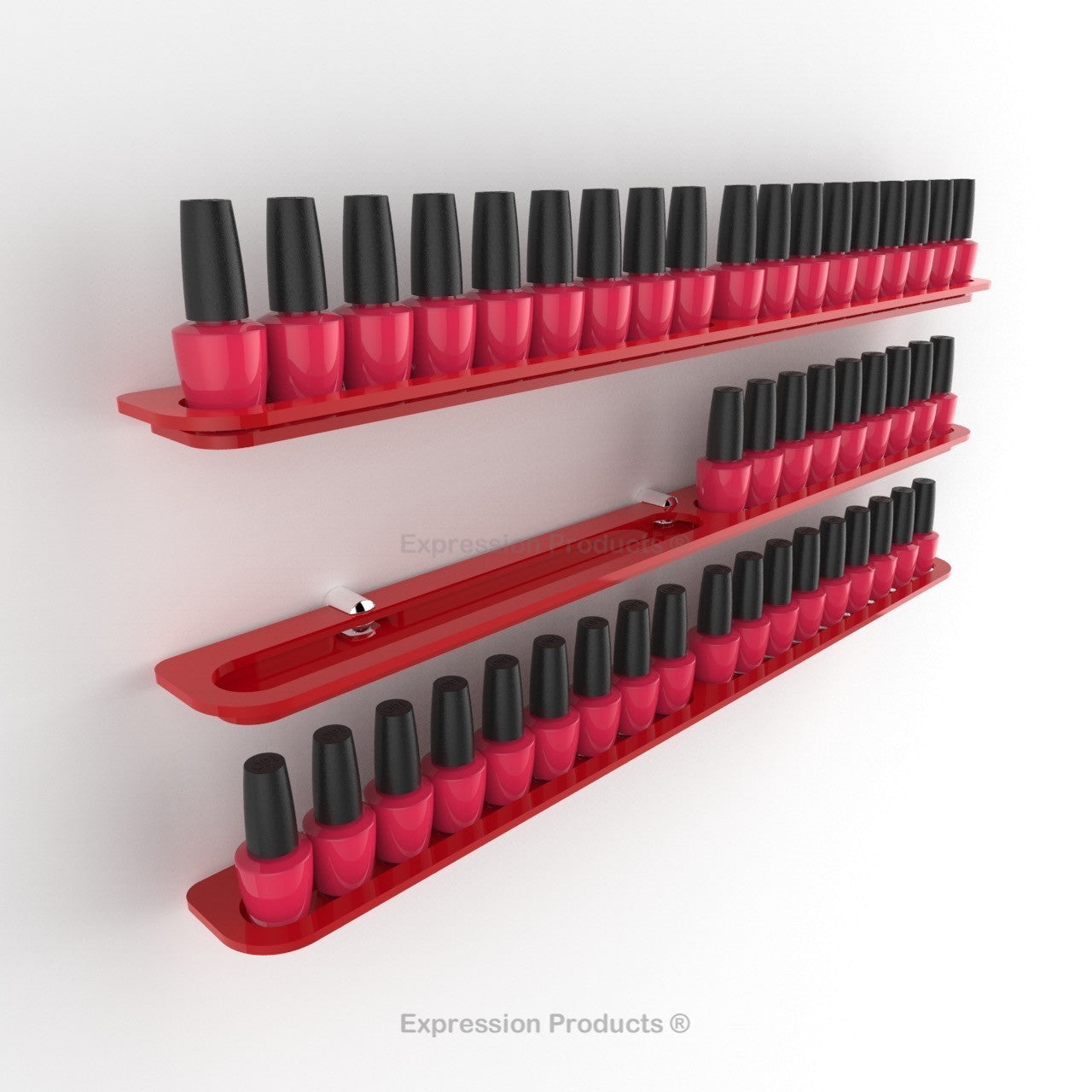 Nail Polish Holder - 18 - 72 Bottles - Expression Products Ltd