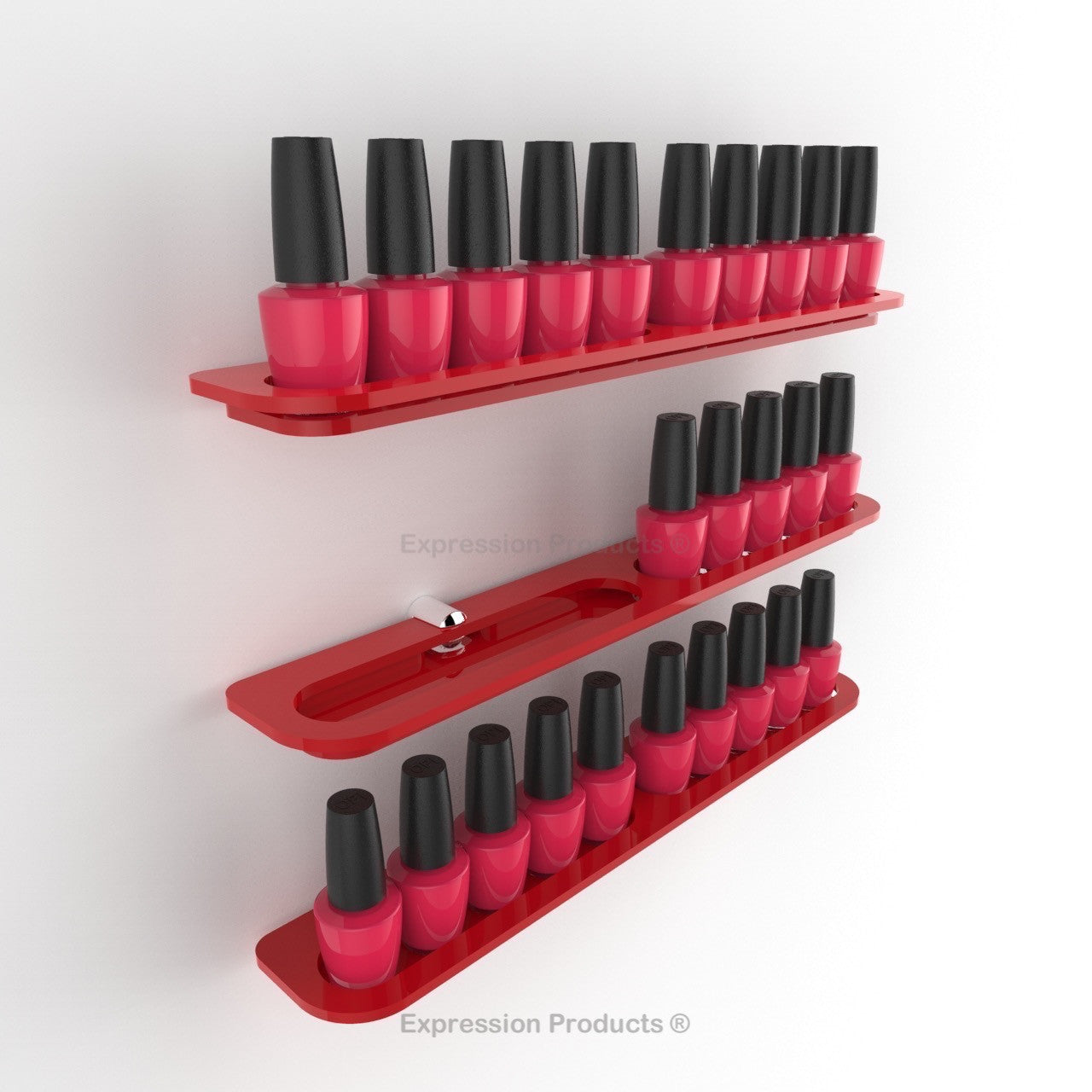 Nail Polish Holder - 10 - 40 Bottles - Expression Products Ltd