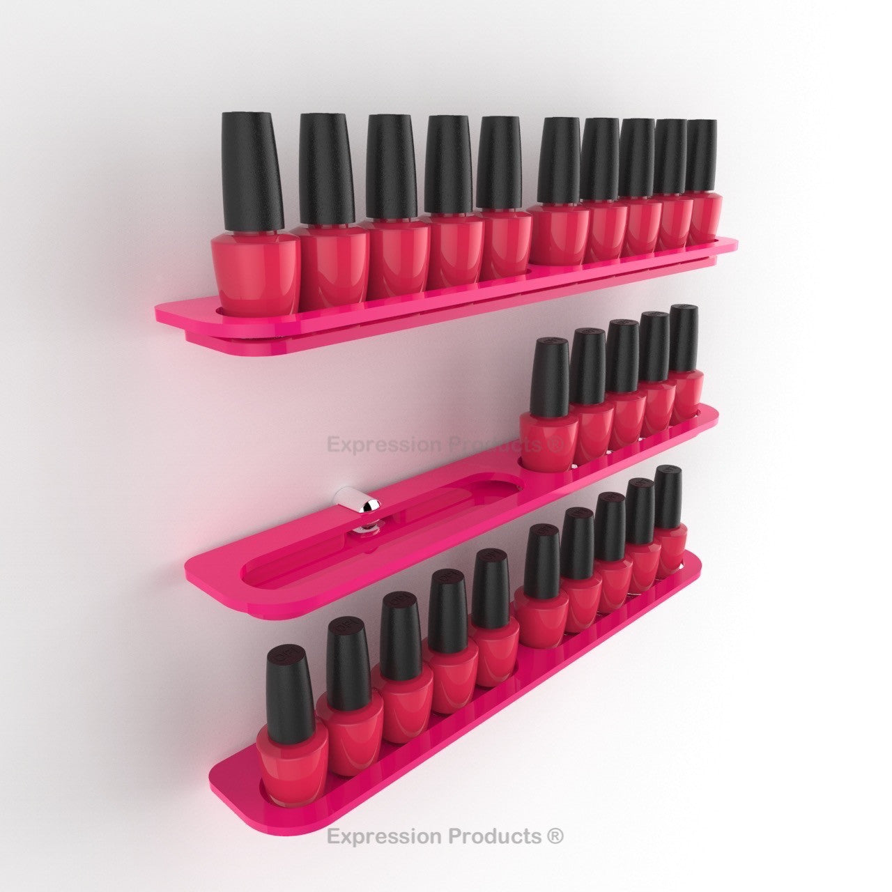 Nail Polish Holder - 10 - 40 Bottles - Expression Products Ltd