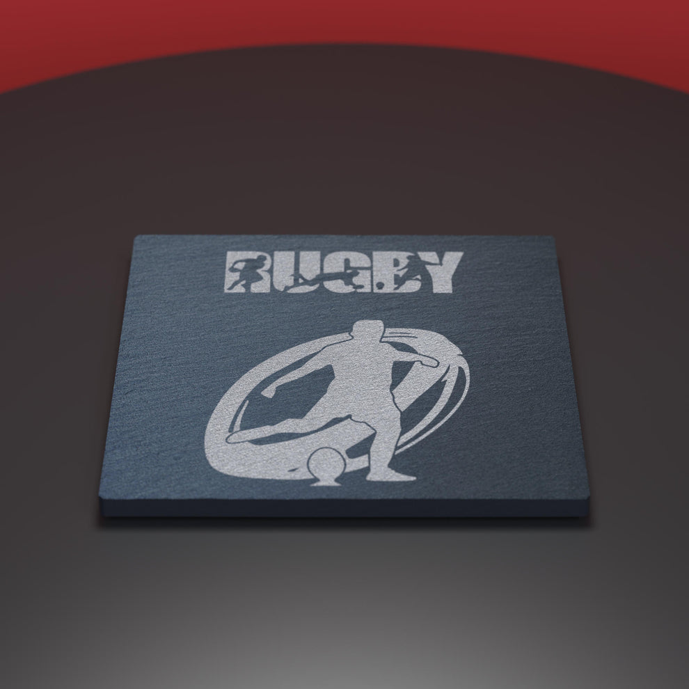 Rugby Engraved Slate Coaster – Expression Products Ltd