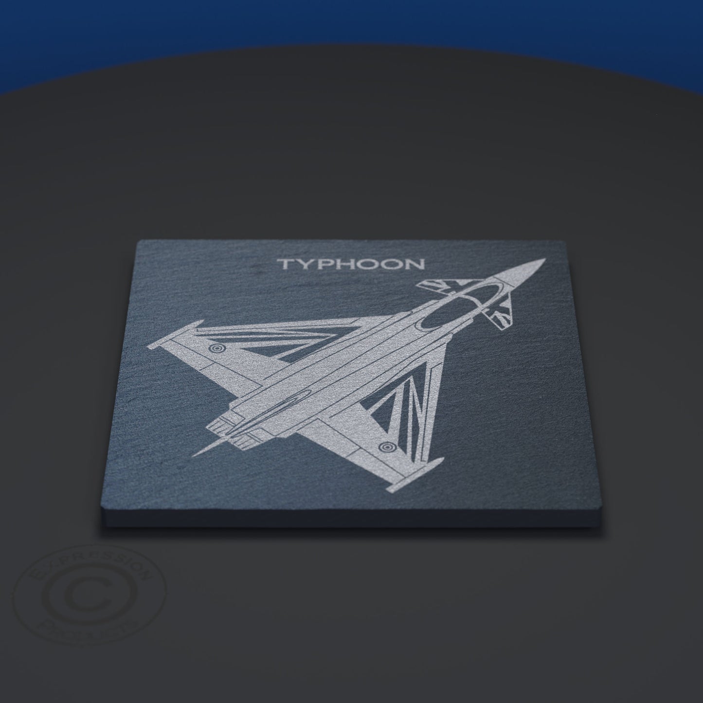 Typhoon Blackjack Slate Coaster