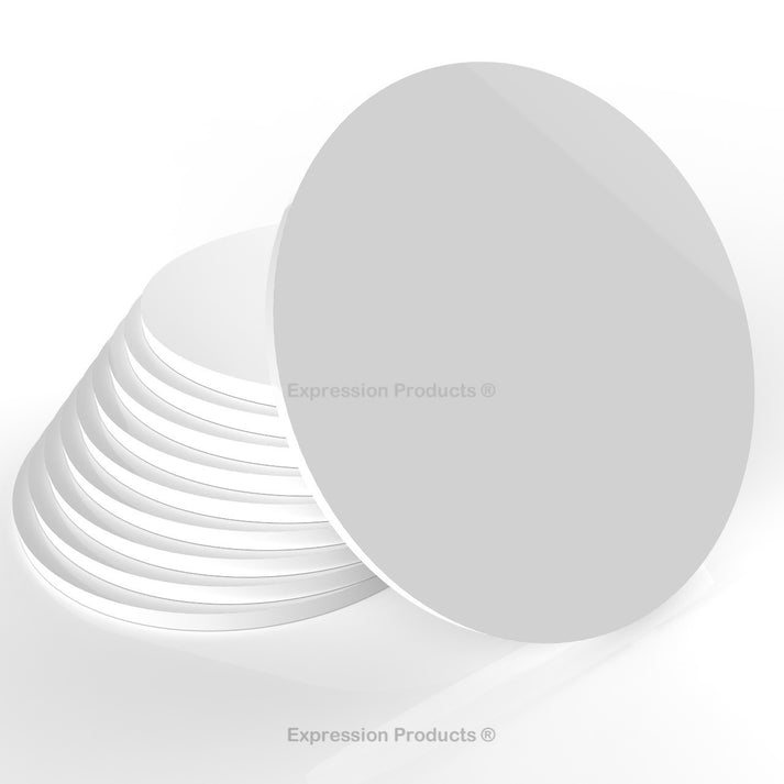 Solid Coloured Acrylic Perspex Discs - Laser Cut Round Plastic Circles ...