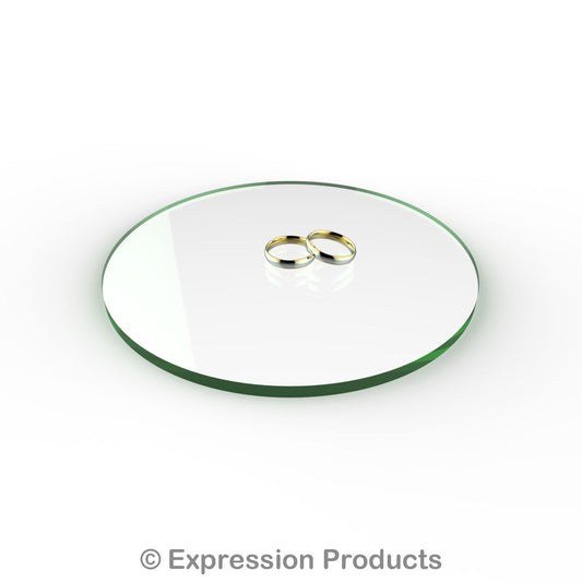 Round Glass Effect Acrylic Cake Display Board 4" - 18" - Expression Products Ltd