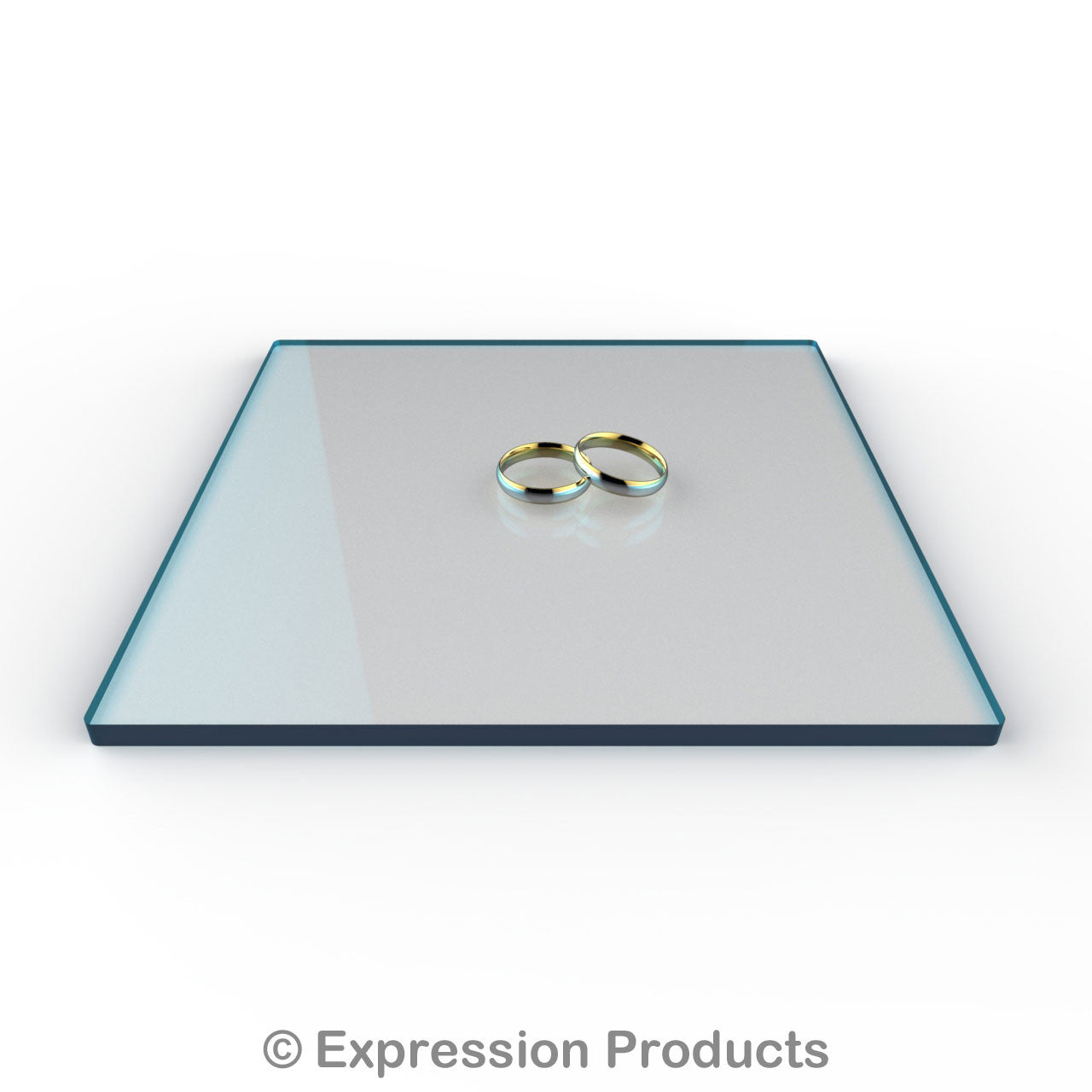 Square Cool Blu Tint Acrylic Cake Display Board 4" - 18" - Expression Products Ltd