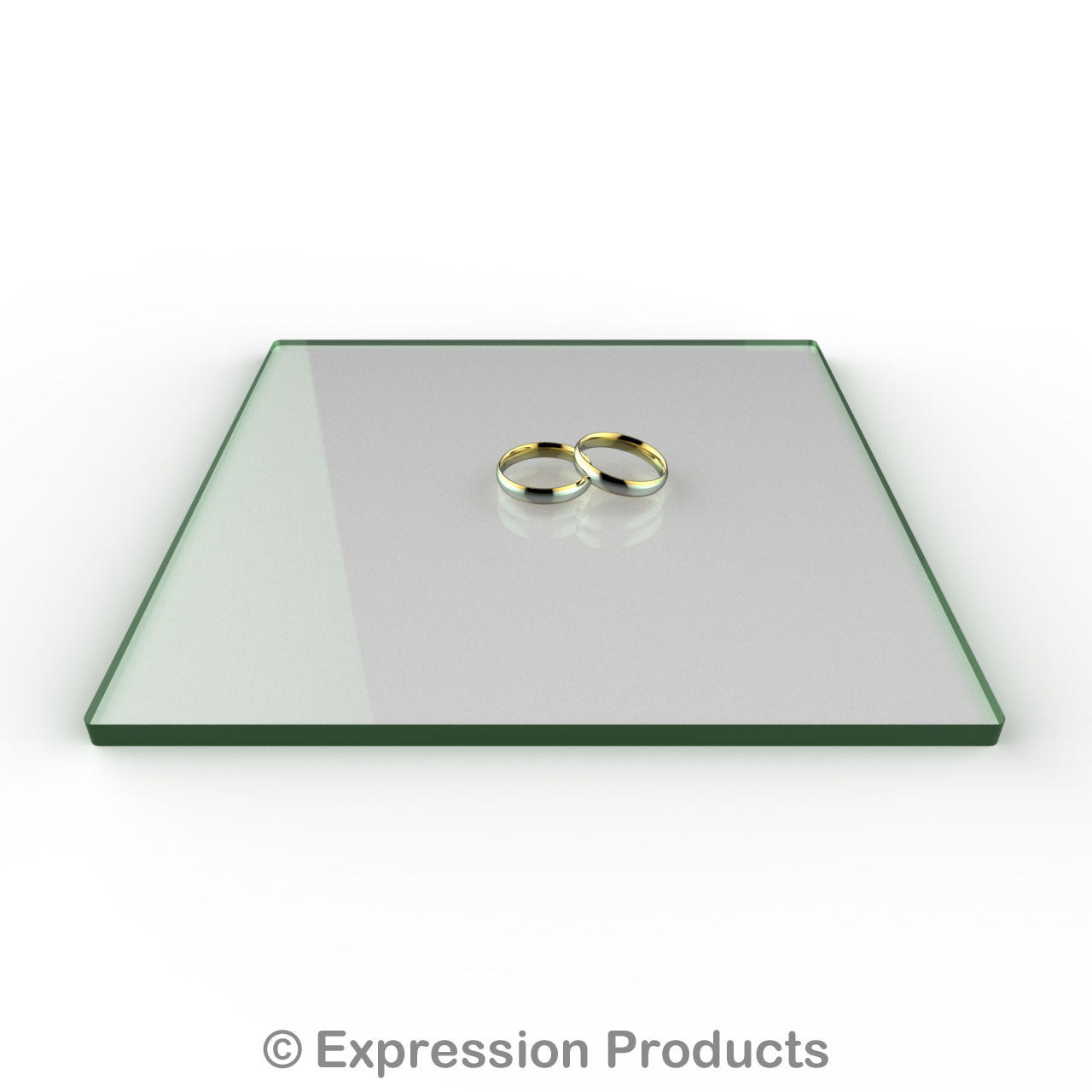 Square Glass Effect Acrylic Cake Display Board 4" - 18" - Expression Products Ltd