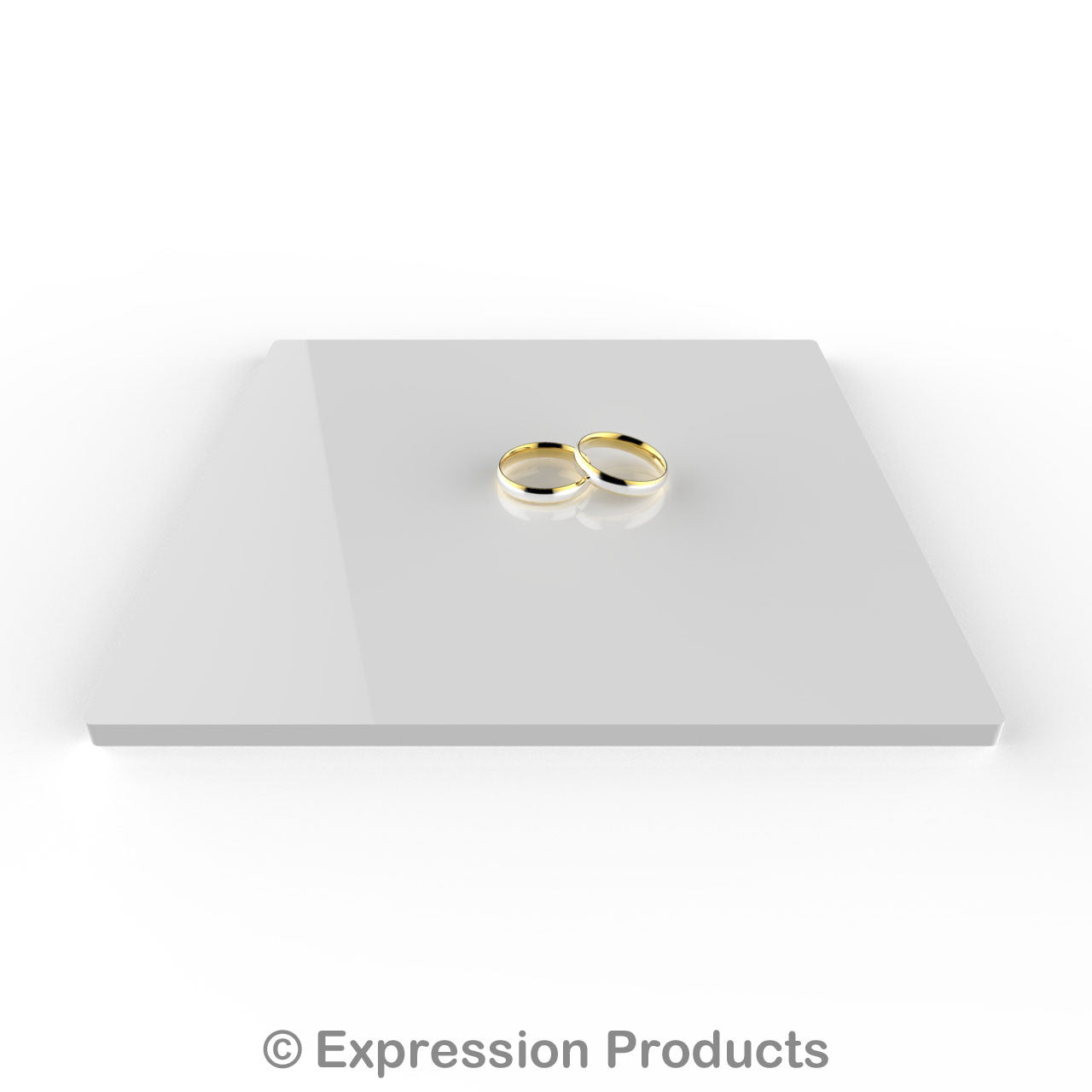 Square White Acrylic Cake Display Board 4" - 18" - Expression Products Ltd