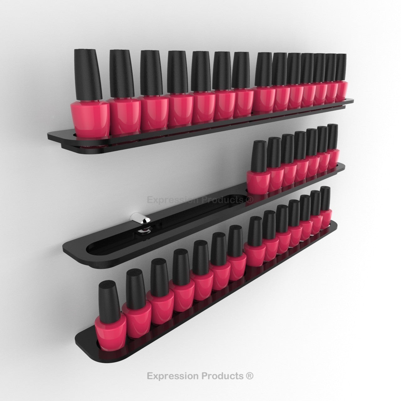 Nail Polish Holder - 14 - 56 Bottles - Expression Products Ltd