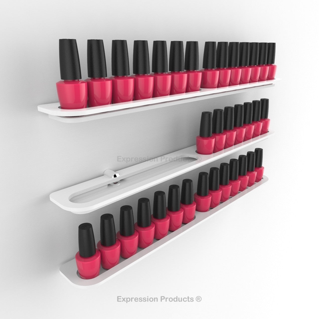 Nail Polish Holder - 14 - 56 Bottles - Expression Products Ltd