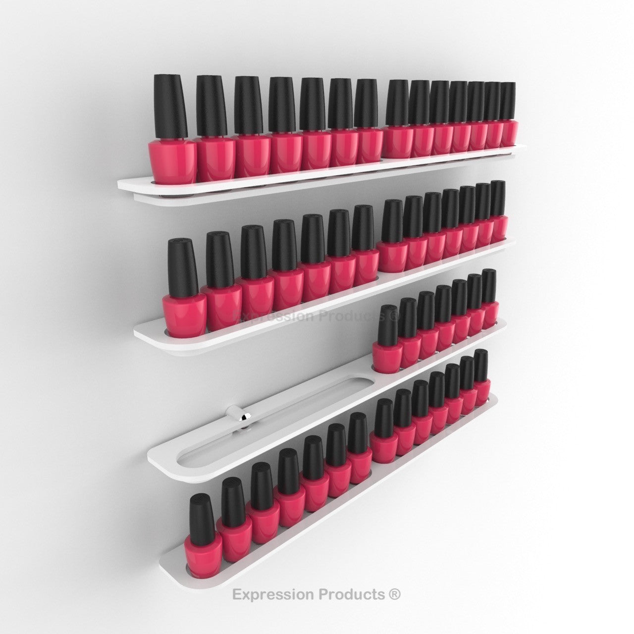 Nail Polish Holder - 14 - 56 Bottles - Expression Products Ltd