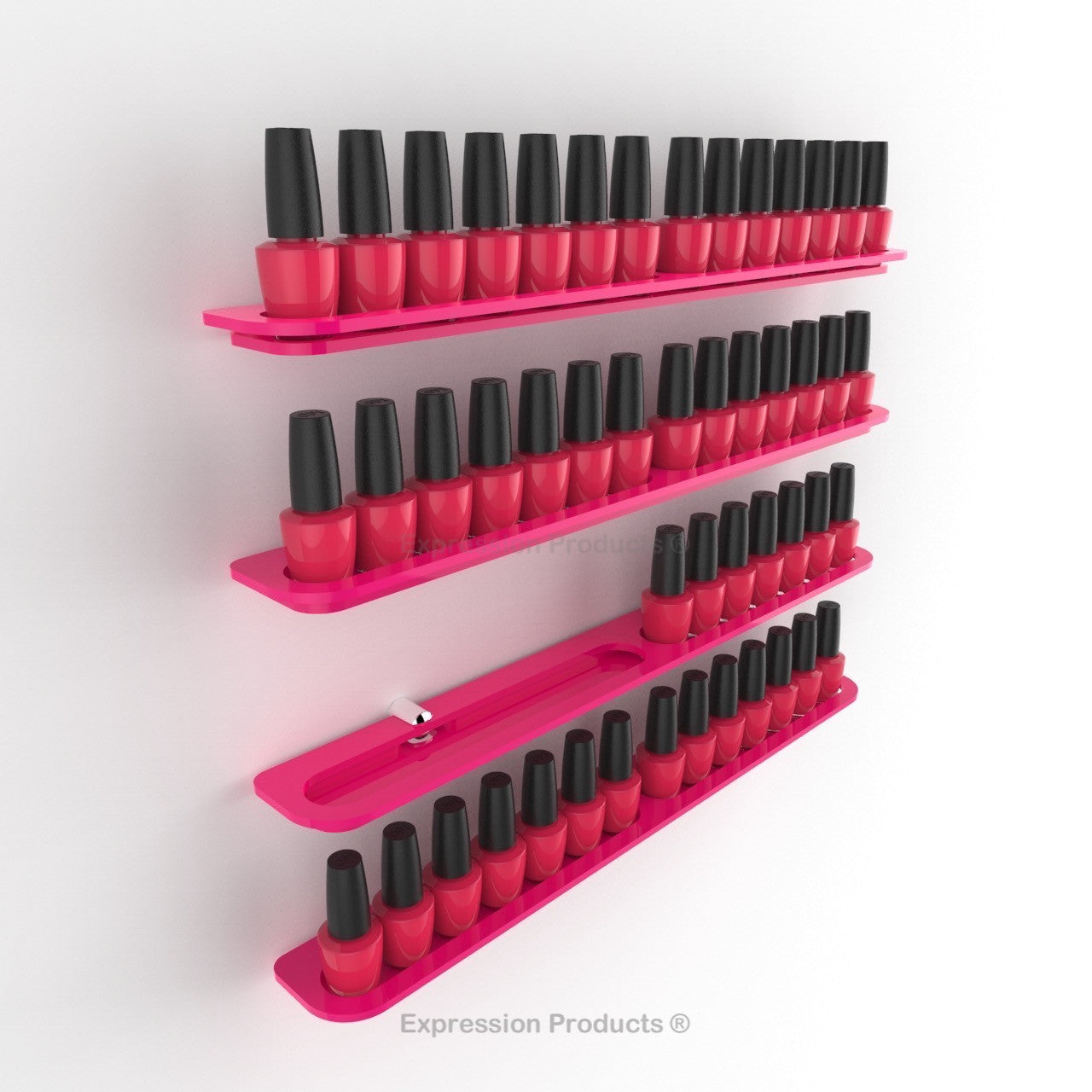 Nail Polish Holder - 14 - 56 Bottles - Expression Products Ltd