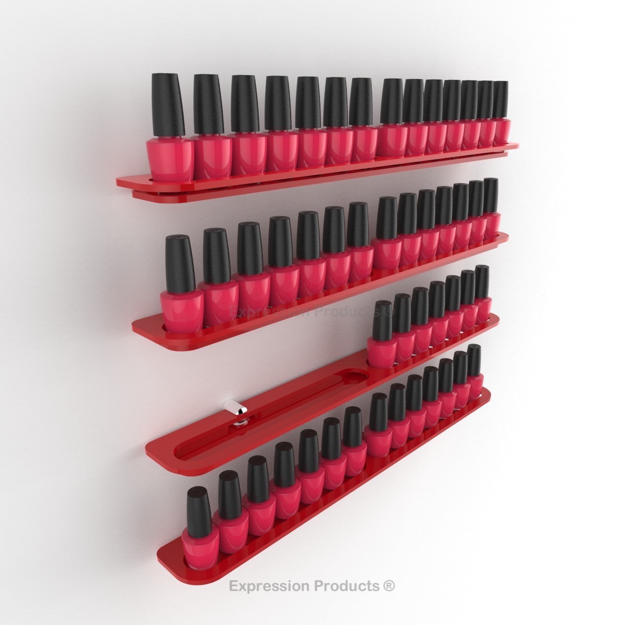 Nail Polish Holder - 14 - 56 Bottles - Expression Products Ltd