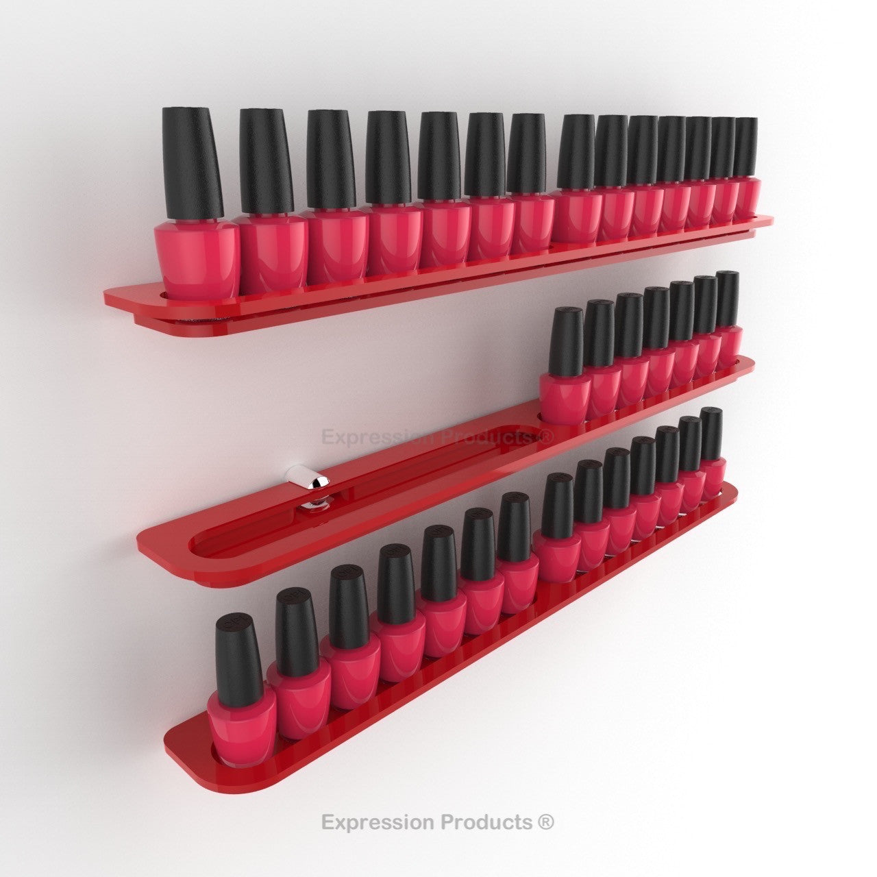 Nail Polish Holder - 14 - 56 Bottles - Expression Products Ltd