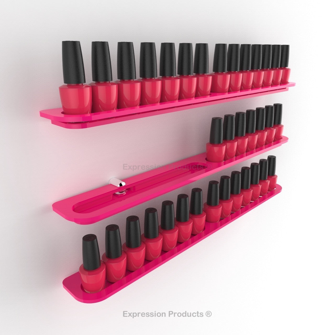 Nail Polish Holder - 14 - 56 Bottles - Expression Products Ltd
