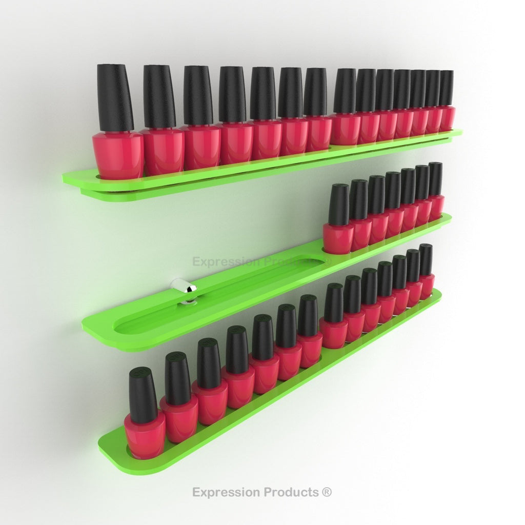 Amazon.com : JIASHENG Nail Polish Organizer Case for 48 Bottles, Gel Nail  Polish Storage Holder Double Side Adjustable Space Divider for Acrylic Nail  Gel Dip Powder Tips Set with Two Toe Separator :