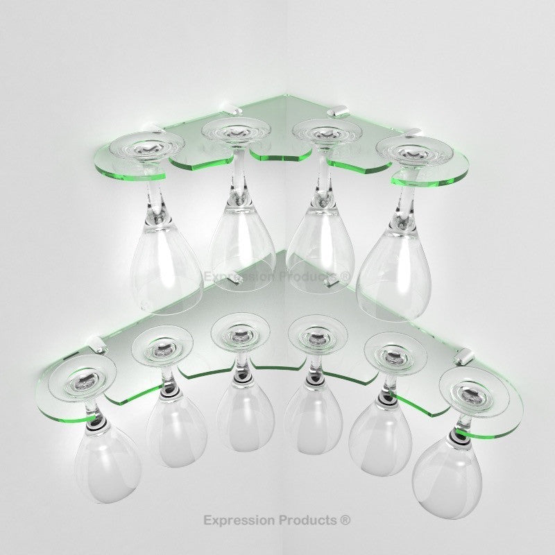 Corner Wine Glass Holder - Expression Products Ltd
